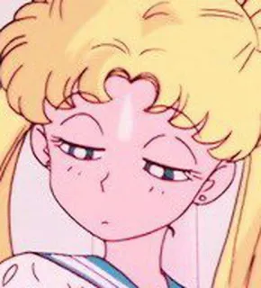 😒 Sailor Moon Anime, Cartoon, Sailor Moon, Usagi Tsukino, Manga, Mädchen whatsapp sticker