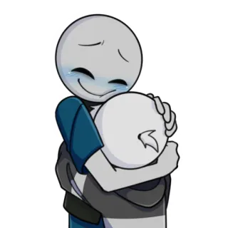 🤗 объятие, плачущий, счастливый, радость, эмоциональный telegram sticker