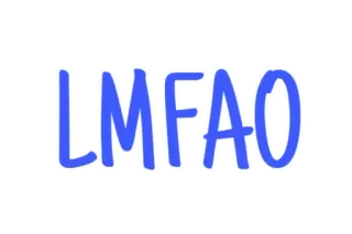 🇬🇧 Lmfao lmfao, tertawa, lucu, teks, gaul whatsapp sticker