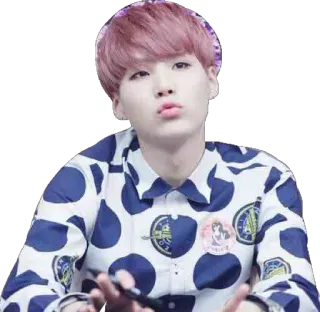 😗 Suga K-pop, idol, singer, fan sticker, min yoongi telegram sticker