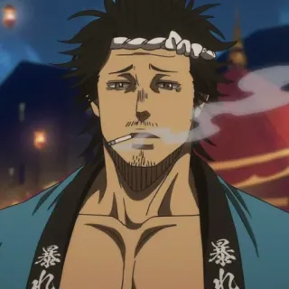☘️ Yami Sukehiro Black Clover Anime, Charakter, Manga, Yami, Sukehiro, Black Clover whatsapp sticker