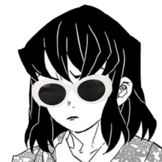 😎 Inosuke Hashibira Demon Slayer Anime, Manga, Sonnenbrille, Cool, Charakter telegram sticker