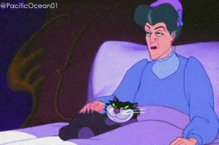 😐 Lady Tremaine Cinderella disney, cendrillon, lady tremaine, animation, chat, dessin animé whatsapp sticker