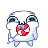 🍭 Cartoon, Snoep, Lolly, Leuk, Marshmallow, Zoet telegram sticker