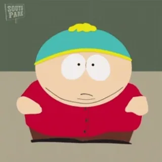 👍 Eric Cartman South Park cartoon, south park, eric cartman, character, funny whatsapp sticker