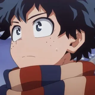 😠 Izuku Midoriya My Hero Academia anime, manga, My Hero Academia, Izuku Midoriya, character telegram sticker