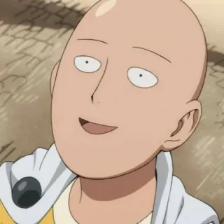 📎 Saitama One-Punch Man Anime, Manga, Héroe, Saitama, One-Punch Man, Personaje, Divertido telegram sticker
