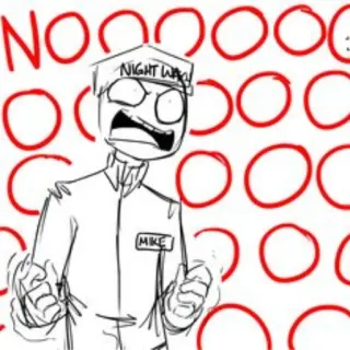 ⭕️ NIGHT WATCH nachtwacht, bang, boos, horror telegram sticker