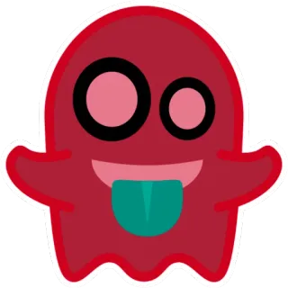 👻 Desenho animado, Fantasma, Fofo, Monstro, Adesivo, Emoji telegram sticker