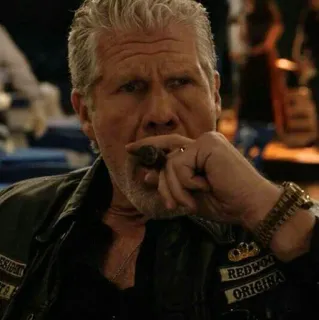 🚬 Clay Morrow Sons of Anarchy biker, motorcycle club, cigar, outlaw, tv show telegram sticker