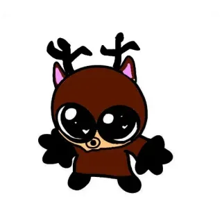 🥰 reindeer telegram sticker