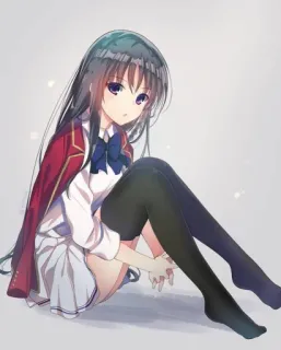🙃 アニメ 女の子, イラスト, 可愛い, 制服, 漫画, かわいい, キャラクター, アート telegram sticker