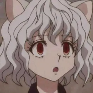 😯 Neferpitou Hunter x Hunter Anime, Manga, Chat, Neferpitou, Hunter x Hunter whatsapp sticker