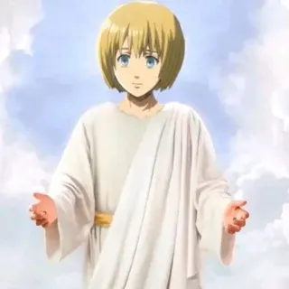 ♠️ Armin Arlert Attack on Titan อาร์มิน อาร์เลอร์ท, ผ่าพิภพไททัน, อนิเมะ, ตัวละคร telegram sticker