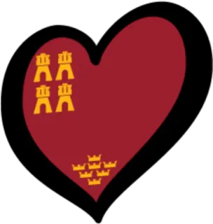 🇪🇸 serce, symbole, bordowy, złoty, kształty telegram sticker