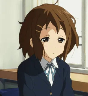 🇯🇵 Yui Hirasawa K-On! アニメ, 女の子, 制服, かわいい, けいおん!, 平沢唯 whatsapp sticker