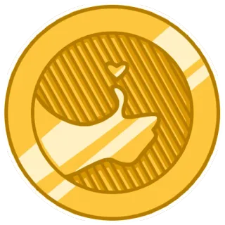 👍 coin, heart, hand, love, gesture, like telegram sticker