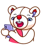 Nonromantic bear telegram stickers
