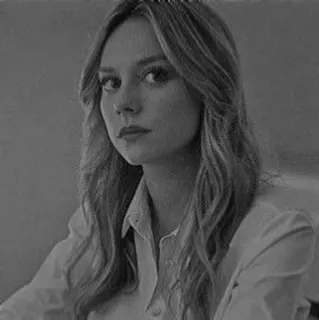 ➰ femme, portrait, blonde, actrice, personne, noir et blanc whatsapp sticker