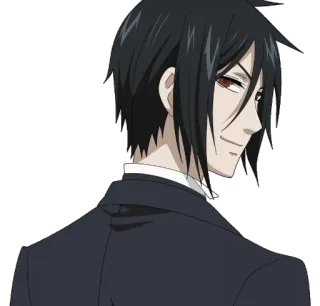 😎 Sebastian Michaelis Black Butler anime, manga, demon, butler, sebastian michaelis, black butler telegram sticker