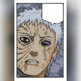 ⚫️ Obito Uchiha Naruto Anime, Manga, Obito, Uchiha, Sharingan, Rinnegan, Guerra telegram sticker