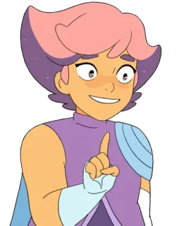 ☝️ Glimmer She-Ra and the Princesses of Power Glimmer, She-Ra, cartoon, animated, character, princess telegram sticker