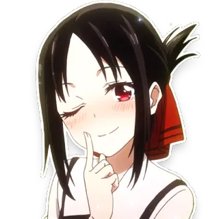 ☺️ Kaguya Shinomiya Kaguya-sama: Love Is War Anime, Manga, Süß, Mädchen, Zwinkern telegram sticker