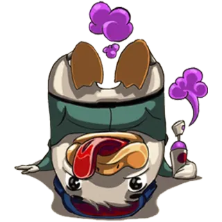 😈 personagem, arte, spray, desenho animado whatsapp sticker