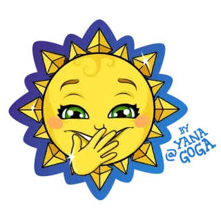 ☺️ sol, emoji, desenho animado, tempo, feliz, fofo whatsapp sticker