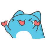❤️ carino, amore, kawaii, emoji, adesivo, felice telegram sticker