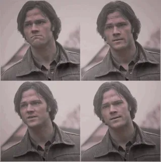 🙁 Sam Winchester Supernatural supernatural, sam winchester, expression, mood telegram sticker
