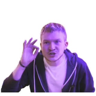 👌 sinal de ok, gesto ofensivo, símbolo de ódio, pessoa, retrato telegram sticker