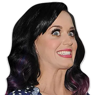 😁 Katy Perry célébrité, chanteuse, femme, portrait, personne whatsapp sticker