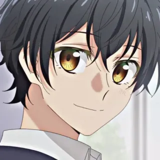 🙂 Anime, Junge, lächelnd, Charakter, Illustration telegram sticker