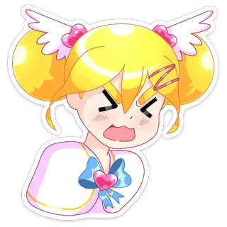 😡 Ragazza anime, Cartone animato, Carino, Arrabbiato, Kawaii, Illustrazione telegram sticker