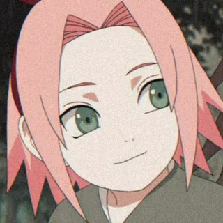 😊 Sakura Haruno Naruto animé, sakura, naruto, personnage, dessin animé telegram sticker