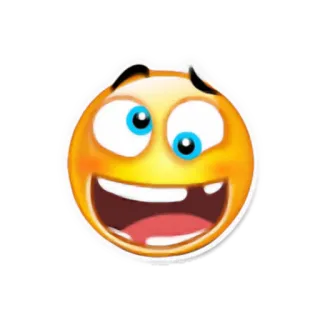 😅 Emoji, Smiley, Rosto, Desenho animado, Feliz telegram sticker