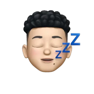 😴 ZZZ sleep, sleeping, zzz, face, emoji, tired telegram sticker