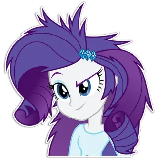 😏 Rarity My Little Pony My Little Pony, Rarity, Desenho animado, Animado, Sticker telegram sticker