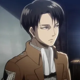 ✨ Levi Ackerman Attack on Titan Anime, Manga, Levi Ackerman, Attack on Titan, Karakter Anime telegram sticker