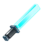 🗡 sword, weapon, fantasy, glowing, pixel art telegram sticker