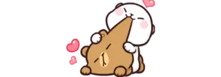 🍼 fofo, ursos, amor, desenho animado, romântico telegram sticker