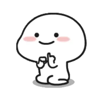 👐 carino, cartone animato, blob, animazione, semplice, adorabile telegram sticker