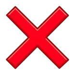 ❌