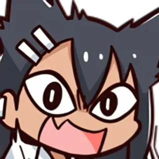 🤬 Nagatoro Don't Toy with Me, Miss Nagatoro Аниме, Манга, Нагаторо, Мультфильм, Персонаж, Смешной, Выражение, Девушка telegram sticker
