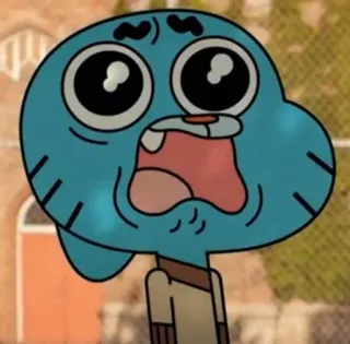 🥺 Gumball Watterson The Amazing World of Gumball kartun, animasi, kucing, biru, lucu telegram sticker