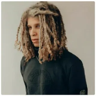 😁 homme, dreadlocks, cheveux, pull, portrait, mode whatsapp sticker