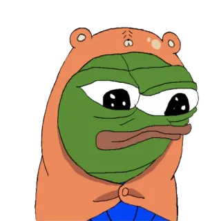 😐 Pepe the Frog ペペザフロッグ, ミーム, 悲しい, カエル telegram sticker