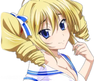 🌼 アニメ, 女の子, 金髪, ツインテール, かわいい, キャラクター telegram sticker