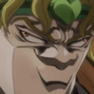 😁 Dio Brando JoJo's Bizarre Adventure Dio, Anime, Le bizzarre avventure di JoJo, Meme, Divertente, Cattivo whatsapp sticker